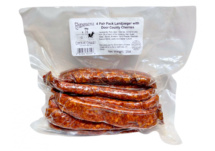 Ehlenbach's Door County Cherry Landjaeger 4 Pair Pack